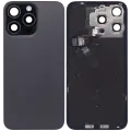 Back Glass w/ MagSafe Magnet & NFC & Flashlight Flex For iPhone 15 Pro Max (Used OEM Pull: Grade B) (Black Titanium)