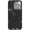Back Glass w/ MagSafe Magnet & NFC & Flashlight Flex For iPhone 15 Pro (Used OEM Pull: Grade B) (Black Titanium)