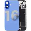 Back Glass w/ MagSafe Magnet & NFC & Flashlight Flex For iPhone 16 (Quality - OEM Pull C) (Ultramarine)