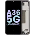 OLED Assembly With Frame For Samsung Galaxy A36 5G (A366 / 2025) (Service Pack) (Black)