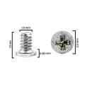 Internal Screw Set (M1.0×1.2×2.2D×0.30T) For iPhone 12 Pro Max (30 Pack) (Silver) (Service Pack)