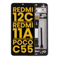 LCD Assembly With Frame For Xiaomi Redmi 12C / Redmi 11A / Poco C55 (Refurbished) (All Colors)