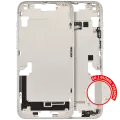 Mid-Frame Housing  W/ Charging Port Flex & Small Parts  For iPhone 14 Plus (EU / Global Version) (Used OEM Pull: Grade C) (Starlight)