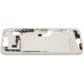Mid-Frame Housing  W/ Charging Port Flex & Small Parts  For iPhone 14 Plus (EU / Global Version) (Used OEM Pull: Grade C) (Starlight)