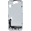 Mid-Frame Housing  W/ Charging Port Flex & Small Parts  For iPhone 15 (EU / Global Version) (Used OEM Pull: Grade B) (Blue)