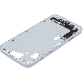 Mid-Frame Housing  W/ Charging Port Flex & Small Parts  For iPhone 15 (EU / Global Version) (Used OEM Pull: Grade C) (Blue)