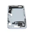 Mid-Frame Housing  W/ Charging Port Flex & Small Parts  For iPhone 15 Plus (EU / Global Version) (Used OEM Pull: Grade B) (Blue)