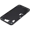 Mid-Frame Housing  W/ Charging Port Flex & Small Parts  For iPhone 15 Plus (EU / Global Version) (Used OEM Pull: Grade C) (Black)