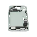 Mid-Frame Housing  W/ Charging Port Flex & Small Parts  For iPhone 15 Plus (EU / Global Version) (Used OEM Pull: Grade C) (Green)
