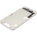 Mid-Frame Housing  W/ Charging Port Flex & Small Parts  For iPhone 14 Plus (EU / Global Version) (Used OEM Pull: Grade A) (Starlight)