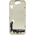 Mid-Frame Housing  W/ Charging Port Flex & Small Parts  For iPhone 15 (EU / Global Version) (Used OEM Pull: Grade A) (Yellow)
