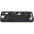 Mid-Frame Housing  W/ Charging Port Flex & Small Parts  For iPhone 15 Plus (EU / Global Version) (Used OEM Pull: Grade A) (Black)
