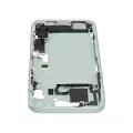 Mid-Frame Housing  W/ Charging Port Flex & Small Parts  For iPhone 15 Plus (EU / Global Version) (Used OEM Pull: Grade A) (Green)
