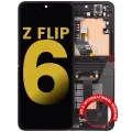 Inner OLED Assembly With Frame For Samsung Galaxy Z Flip 6 (F741) (US & International) (Refurbished) (Black)