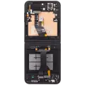 Inner OLED Assembly With Frame Compatible For Samsung Galaxy Z Flip 6 5G (F741) (US & International) (Aftermarket Plus) (Black)