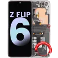 Inner OLED Assembly With Frame For Samsung Galaxy Z Flip 6 5G (US & International) (Service Pack) (Silver Shadow)