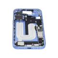 Mid-Frame Housing  W/ Charging Port Flex & Small Parts  For iPhone 16 (US Version) (Used OEM Pull: Grade A) (Ultramarine)