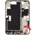 Mid-Frame Housing  W/ Charging Port Flex & Small Parts  For iPhone 16 Pro Max (EU / Global Version) (Used OEM Pull: Grade A) (Natural Titanium)
