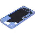 Mid-Frame Housing  W/ Charging Port Flex & Small Parts  For iPhone 16 (US Version) (Used OEM Pull: Grade B) (Ultramarine)