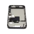 Mid-Frame Housing  W/ Charging Port Flex & Small Parts  For iPhone 16 Pro Max (EU / Global Version) (Used OEM Pull: Grade C) (Black Titanium)