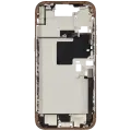 Mid-Frame Housing  W/ Charging Port Flex & Small Parts  For iPhone 16 Pro Max (EU / Global Version) (Used OEM Pull: Grade C) (Desert Titanium)