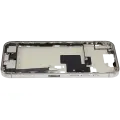Mid-Frame Housing  W/ Charging Port Flex & Small Parts  For iPhone 16 Pro Max (EU / Global Version) (Used OEM Pull: Grade C) (Natural Titanium)