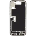 Mid-Frame Housing  W/ Charging Port Flex & Small Parts  For iPhone 16 Pro Max (EU / Global Version) (Used OEM Pull: Grade C) (White Titanium)