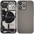 Back Housing W/ Charging Port Flex & Small Parts  For iPhone 13 Pro (US Version) (Used OEM Pull: Grade A) (Graphite)