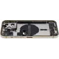 Back Housing W/ Charging Port Flex & Small Parts  For iPhone 13 Pro Max (EU / Global Version) (Used OEM Pull: Grade A) (Gold)