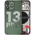 Back Housing W/ Charging Port Flex & Small Parts  For iPhone 13 Pro (US Version) (Used OEM Pull: Grade C) (Alpine Green)