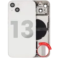 Back Housing W/ Charging Port Flex & Small Parts  For iPhone 13 (EU / Global Version) (Used OEM Pull: Grade C) (Starlight)