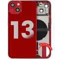 Back Housing W/ Charging Port Flex & Small Parts  For iPhone 13 (EU / Global Version) (Used OEM Pull: Grade C) (Red)
