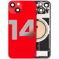Back Glass w/ MagSafe Magnet For iPhone 14 (Quality - OEM Pull B) (Red)