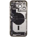 Back Housing W/ Charging Port Flex & Small Parts  For iPhone 14 Pro Max (US Version) (Used OEM Pull: Grade B) (Gold)