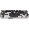 Back Housing W/ Charging Port Flex & Small Parts  For iPhone 14 Pro (US Version) (Used OEM Pull: Grade C) (Silver)
