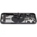 Back Housing W/ Charging Port Flex & Small Parts  For iPhone 14 Pro (US Version) (Used OEM Pull: Grade C) (Space Black)
