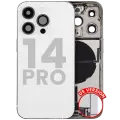 Back Housing W/ Charging Port Flex & Small Parts  For iPhone 14 Pro (US Version) (Used OEM Pull: Grade B) (Silver)