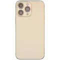 Back Housing W/ Small Parts For iPhone 14 Pro Max (EU / Global Version) (Used OEM Pull: Grade C) (Gold)