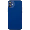 Back Housing W/ Charging Port Flex & Small Parts  For iPhone 12 Mini (US Version) (Used OEM Pull: Grade A) (Blue)
