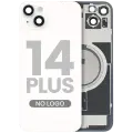 Back Glass w/ MagSafe Magnet For iPhone 14 Plus (Aftermarket) (Starlight) (No Logo)