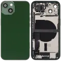 Back Housing W/ Charging Port Flex & Small Parts  For iPhone 13 (EU / Global Version) (Used OEM Pull: Grade C) (Green)