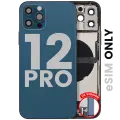 Back Housing W/ Charging Port Flex & Small Parts  For iPhone 12 Pro (US Version) (Used OEM Pull: Grade B) (Pacific Blue)