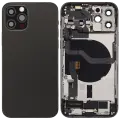 Back Housing W/ Charging Port Flex & Small Parts  For iPhone 12 Pro (US Version) (Used OEM Pull: Grade B) (Graphite)