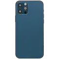Back Housing W/ Charging Port Flex & Small Parts  For iPhone 12 Pro (EU / Global Version) (Used OEM Pull: Grade C) (Pacific Blue)