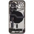 Back Housing W/ Charging Port Flex & Small Parts  For iPhone 12 Pro (EU / Global Version) (Used OEM Pull: Grade C) (Gold)