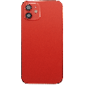 Back Housing W/ Charging Port Flex & Small Parts  For iPhone 12 (US Version) (Used OEM Pull: Grade C) (Red)