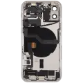 Back Housing W/ Charging Port Flex & Small Parts  For iPhone 12 (US Version) (Used OEM Pull: Grade B) (White)