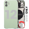 Back Housing W/ Charging Port Flex & Small Parts  For iPhone 12 (US Version) (Used OEM Pull: Grade B) (Green)