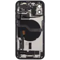 Back Housing W/ Charging Port Flex & Small Parts  For iPhone 12 (US Version) (Used OEM Pull: Grade B) (Black)