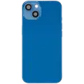 Back Housing W/ Charging Port Flex & Small Parts  For iPhone 13 (US Version) (Used OEM Pull: Grade A) (Blue)